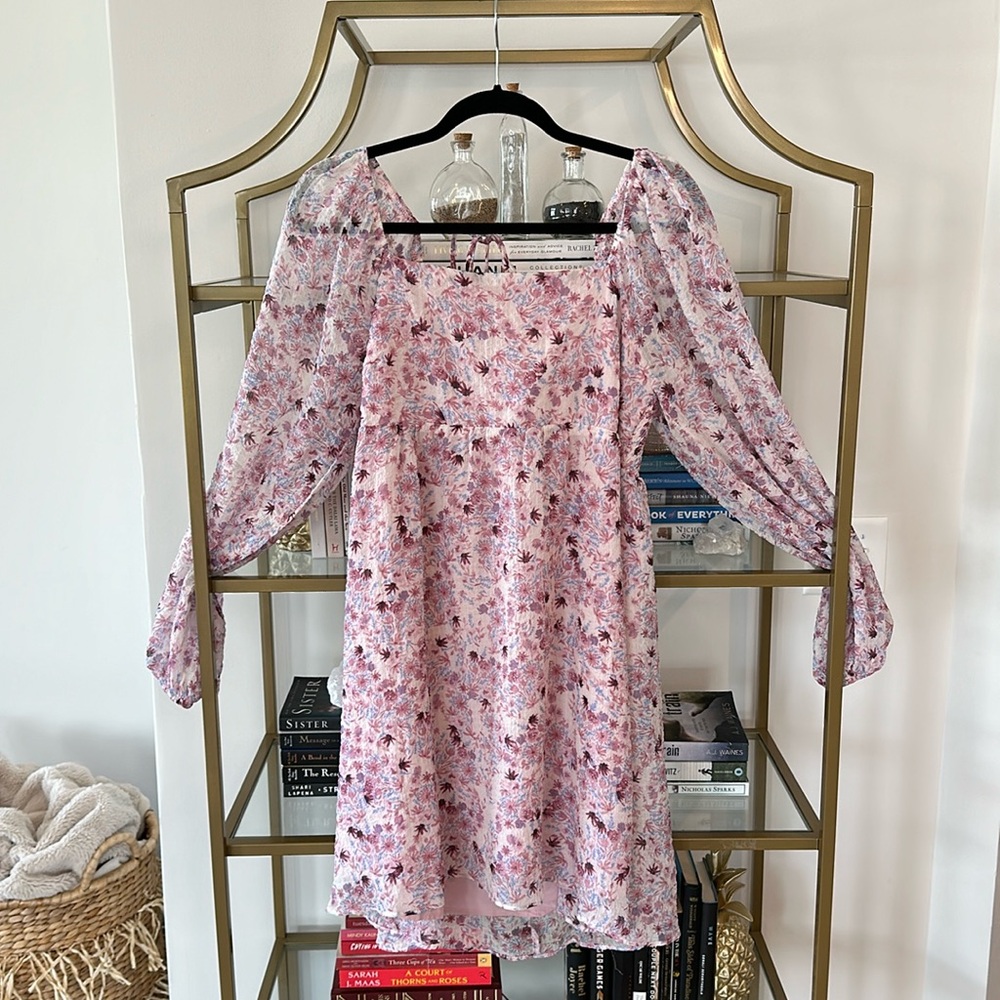 Lucy Paris floral babydoll style dress size L